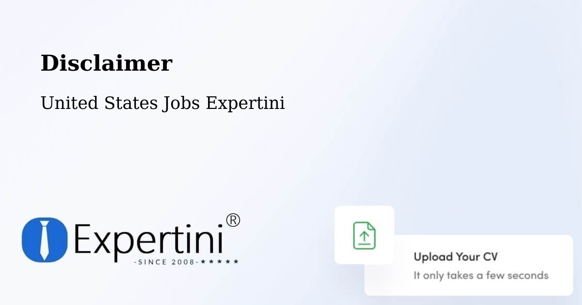 Disclaimer – Berwick - United States Jobs Expertini